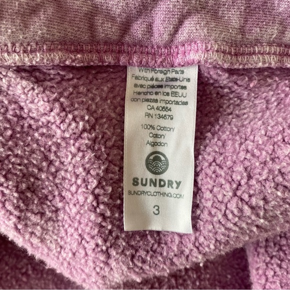 Sundry Mineral Wash Tie Dye Slit Hoodie - Picture 10 of 11